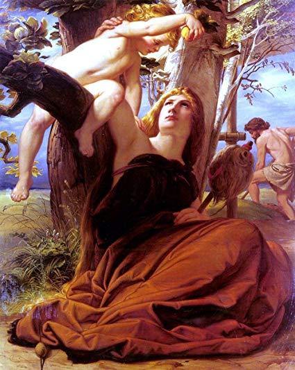 pintura Adán y Eva Después De La Caída - Eduard Von Steinle