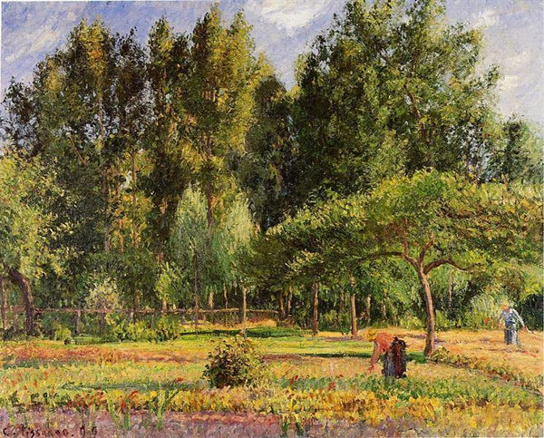 pintura Álamos, Tarde En Eragny - Camille Pissarro