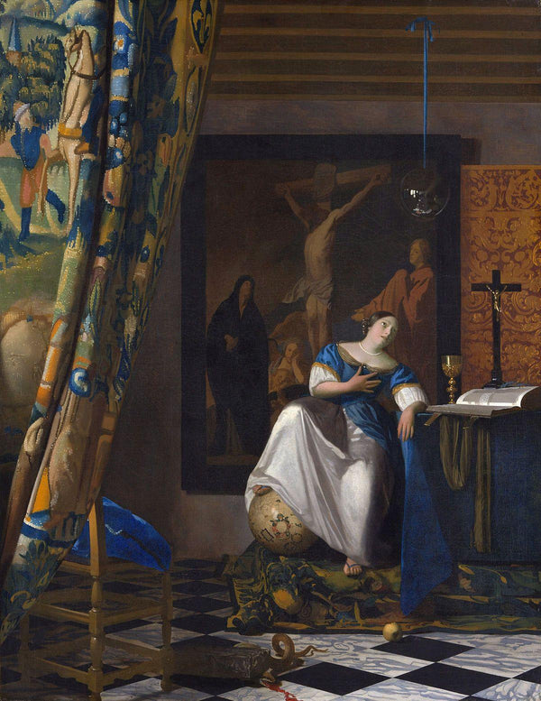 pintura Alegoría Sobre La Fe - Johannes Vermeer