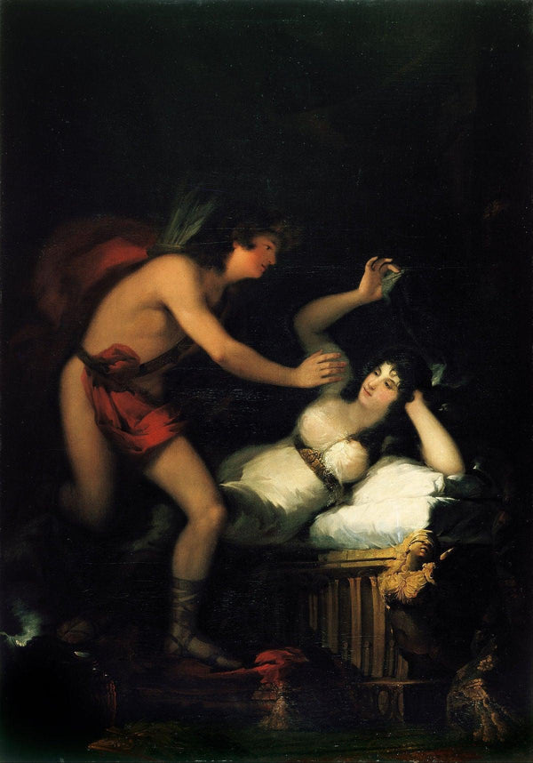 pintura Alegoría del Amor, Cupido y Psique - Francisco Goya