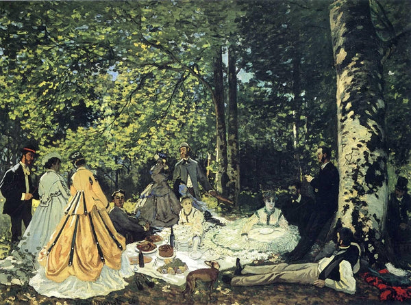 pintura Almuerzo En La Hierba - Claude Monet