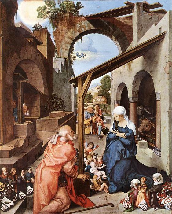 pintura Altar Paumgartner (Panel Central) - Albrecht Dürer