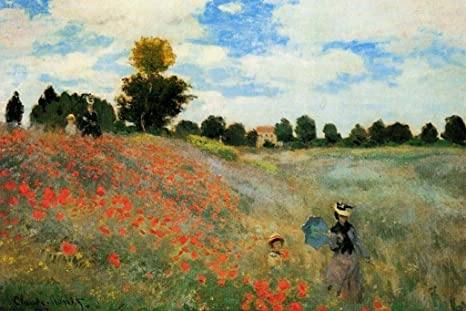 pintura Amapolas - Claude Monet