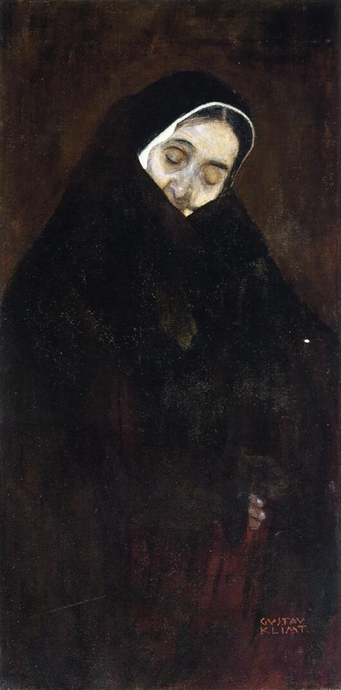pintura Anciana - Gustav Klimt