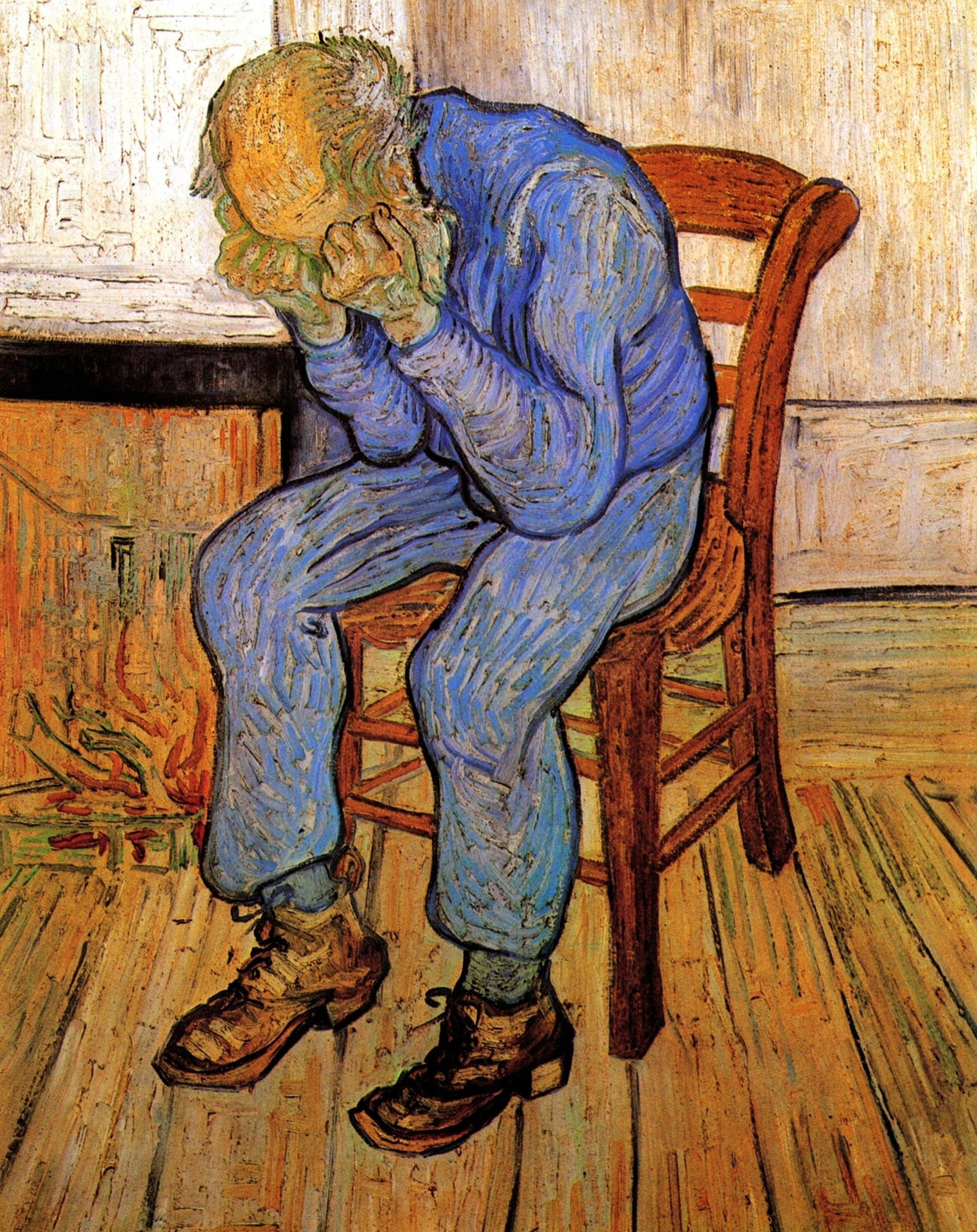 pintura Anciano En El Dolor - Vincent Van Gogh