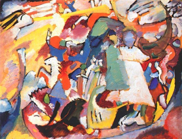 pintura Ángel Del Juicio Final - Wassily Kandinsky