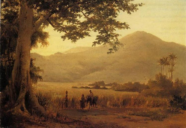 pintura Antilian Landscape, St. Thomas - Camille Pissarro