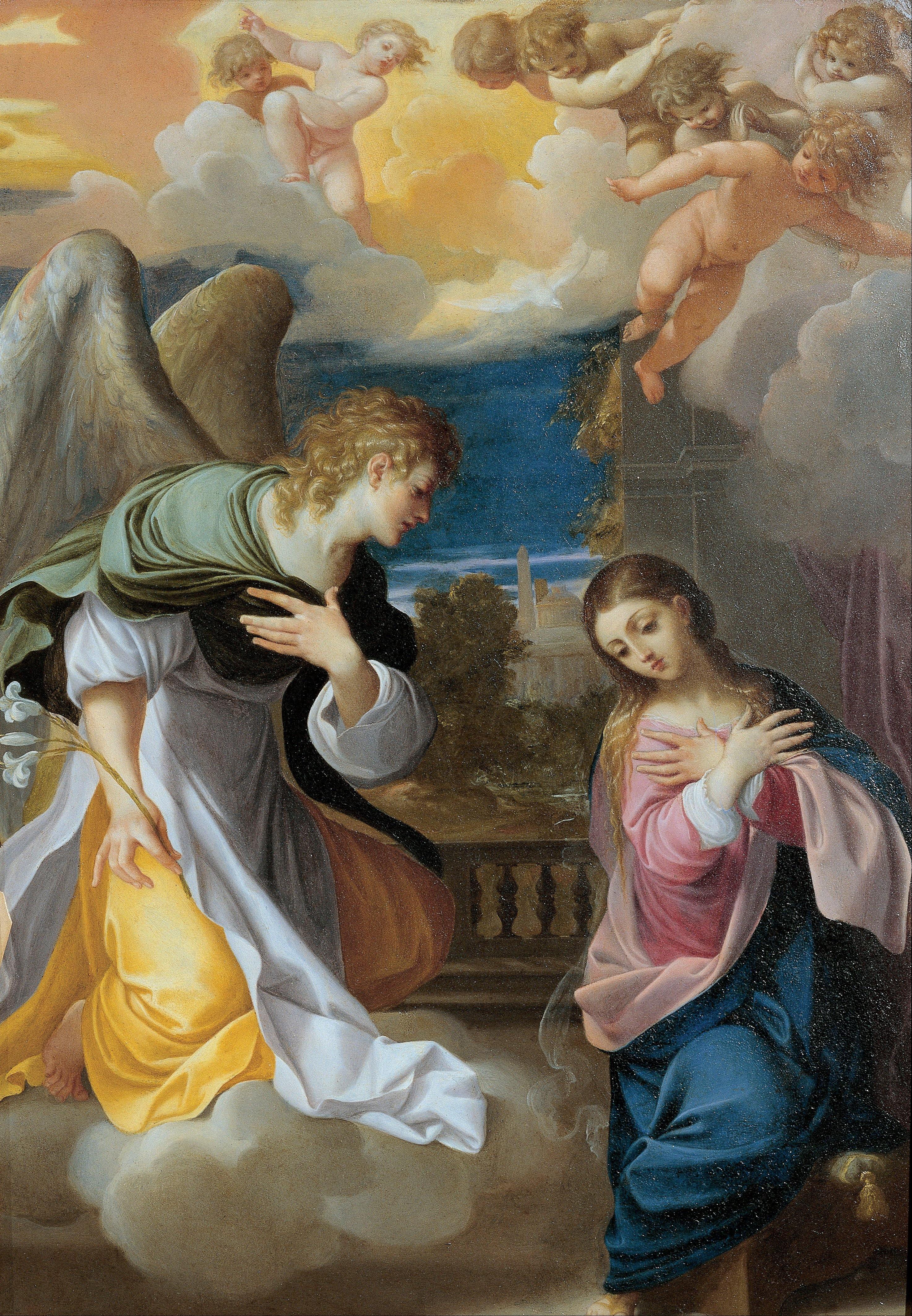 pintura Anunciación - Ludovico Carracci
