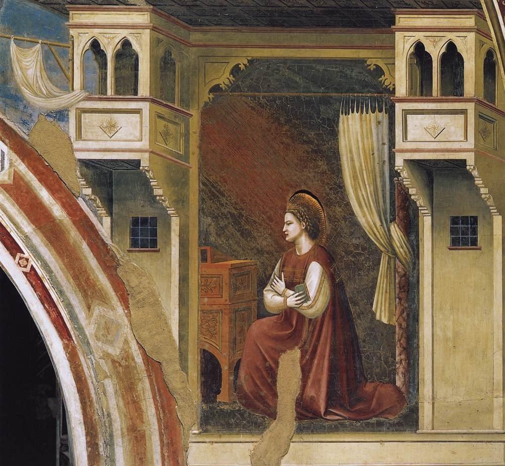 pintura Anunciación, La Virgen Recibiendo El Mensaje - Giotto Di Bondone