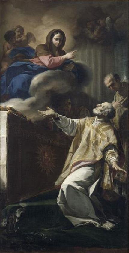 pintura Aparición De La Virgen A San Felipe Neri - Corrado Giaquinto
