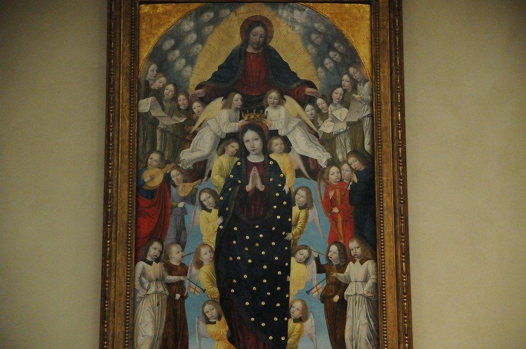 pintura Asunción De La Virgen - Ambrogio Borgognone