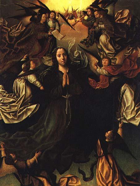 pintura Asunción De La Virgen - Vasco Fernandes