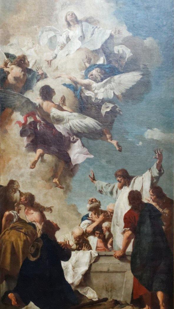 pintura Asunción De La Virgen - Giovanni Battista Piazzetta