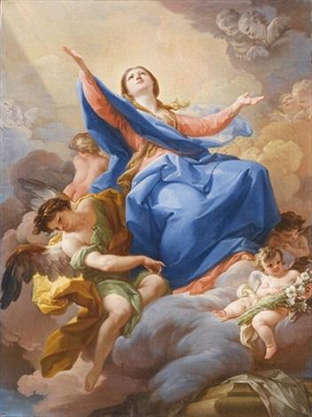 pintura Asunción De La Virgen - Corrado Giaquinto