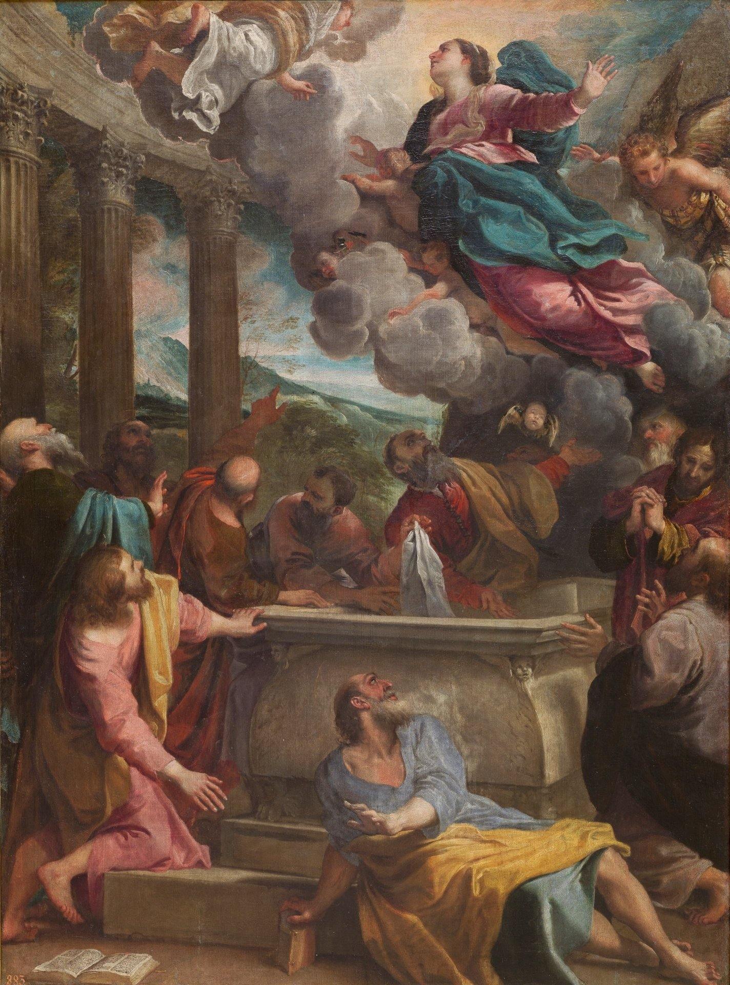 pintura Asunción De La Virgen - Annibale Carracci