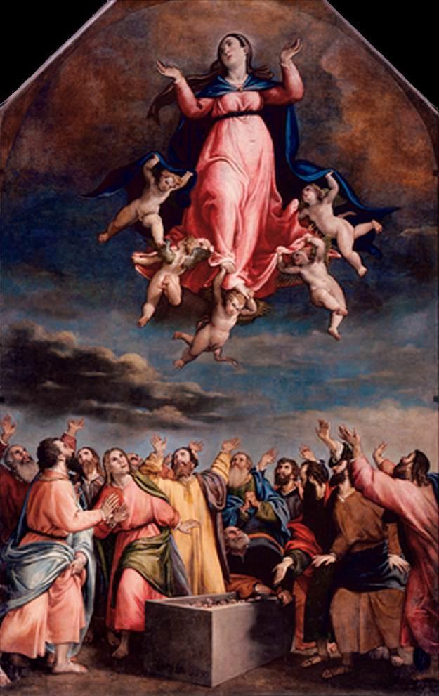 pintura Asunción De La Virgen - Lorenzo Lotto