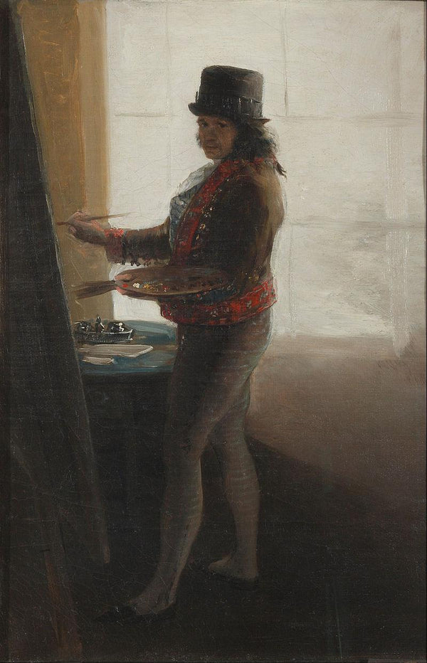 pintura Autorretrato Ante el Caballete - Francisco Goya