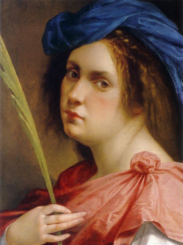 pintura Autorretrato Como Mujer Mártir - Artemisia Gentileschi