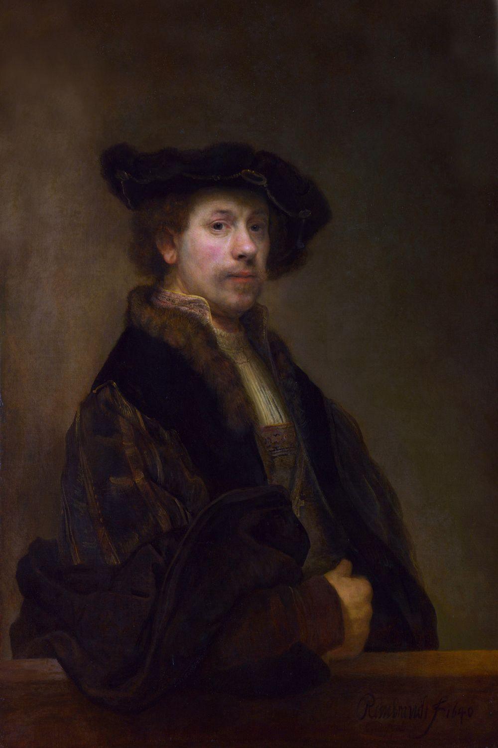 pintura Autorretrato - Rembrandt