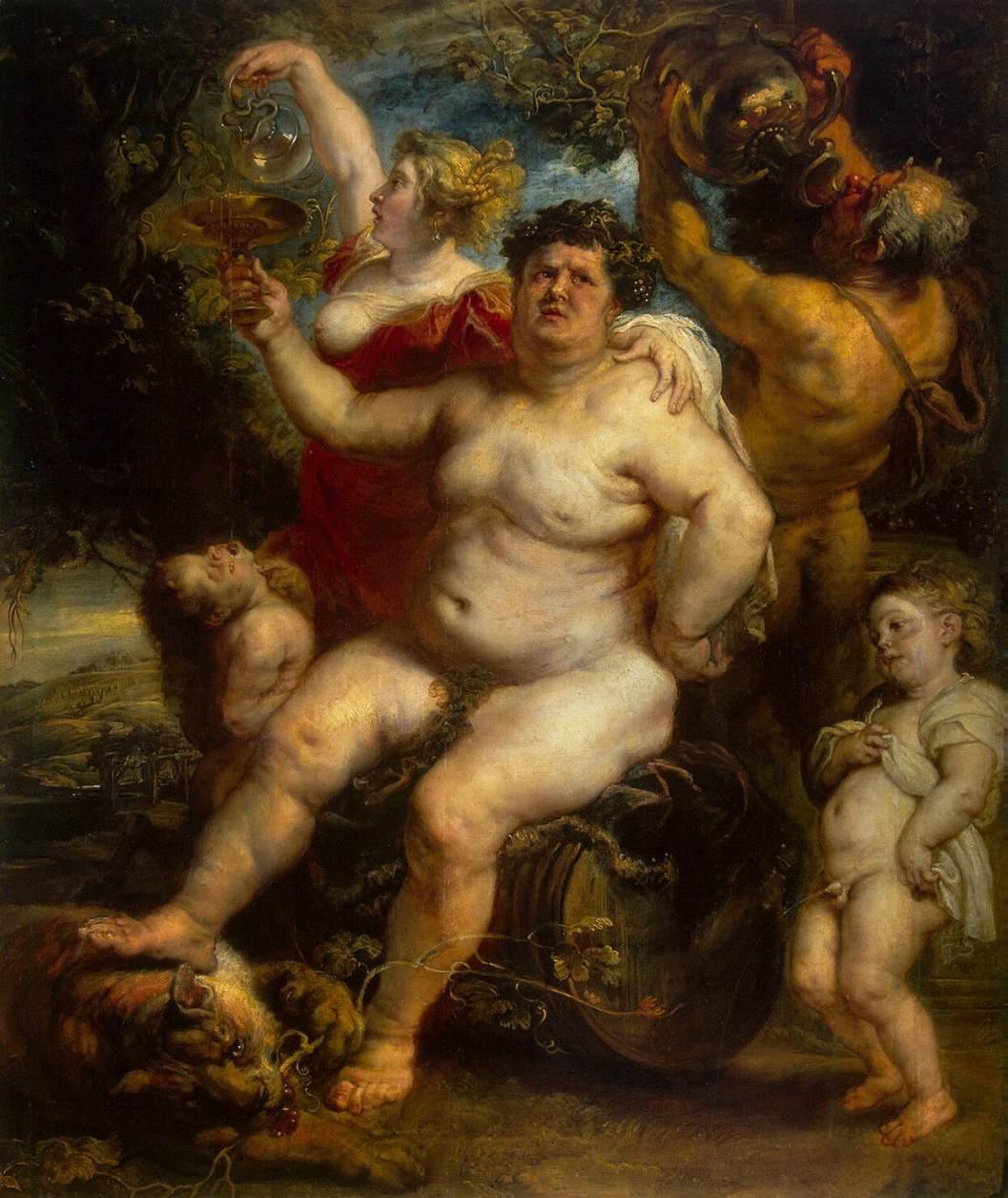 pintura Baco - Peter Paul Rubens
