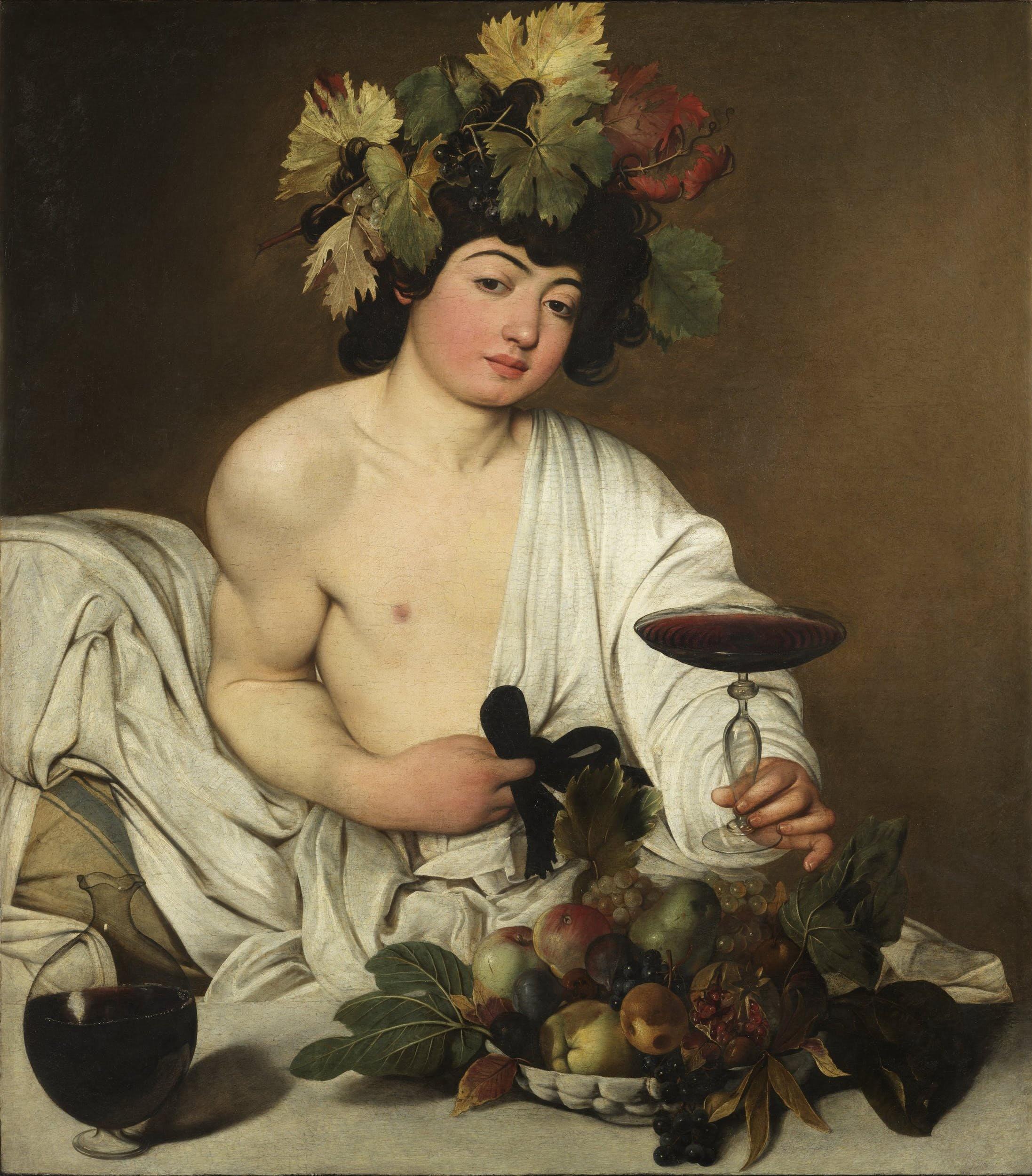 pintura Baco - Caravaggio