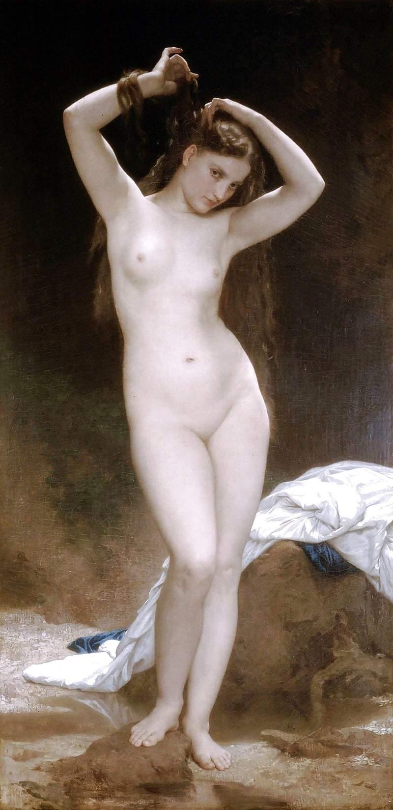 pintura Baigneuse - William-Adolphe Bouguereau