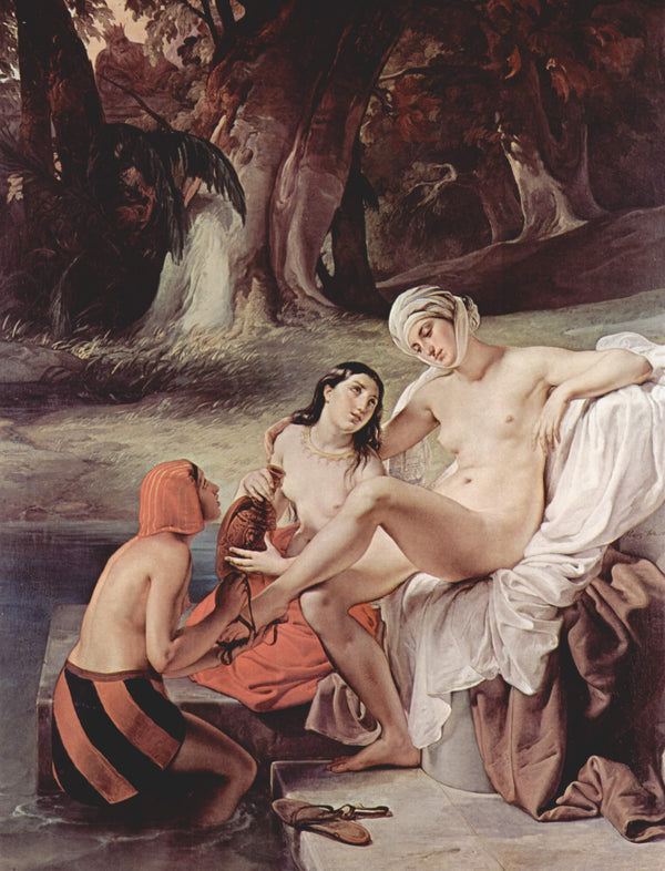 pintura Bañando A Betsabé - Francesco Hayez
