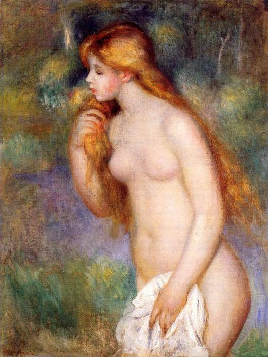 pintura Bañista De Pie - Pierre-Auguste Renoir
