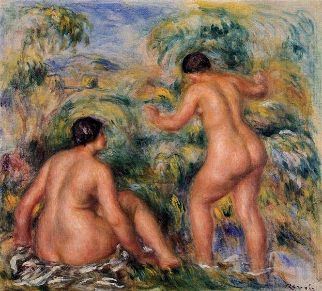 pintura Bañistas - Pierre-Auguste Renoir