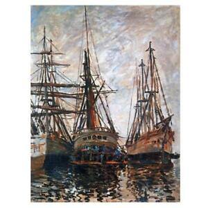 pintura Barcos En Reparación - Claude Monet