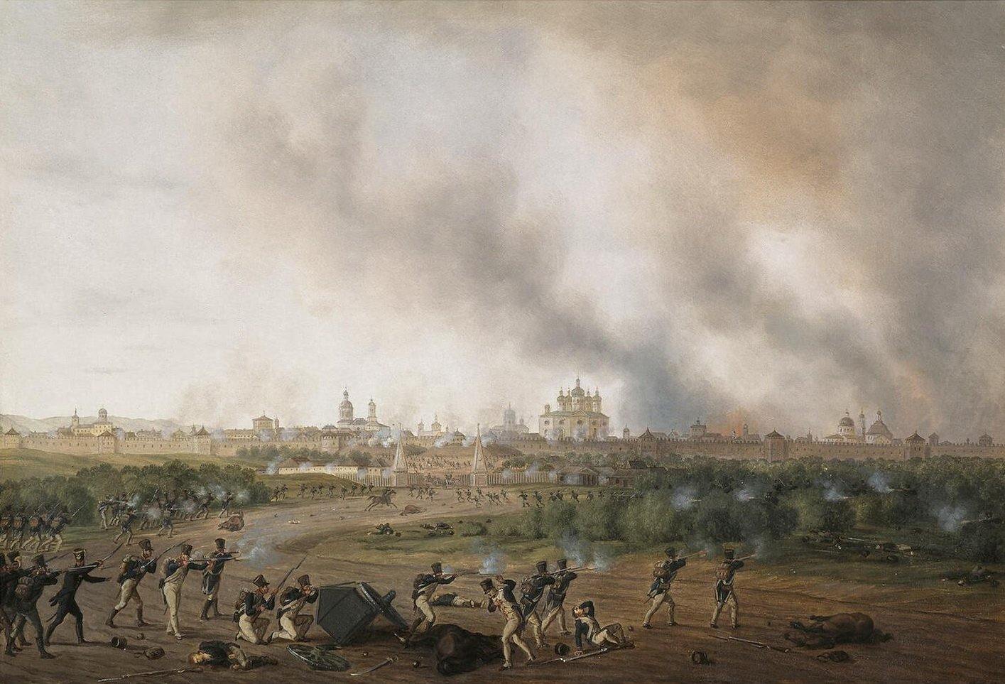 pintura Batalla De Smolensk - Adam Albrecht