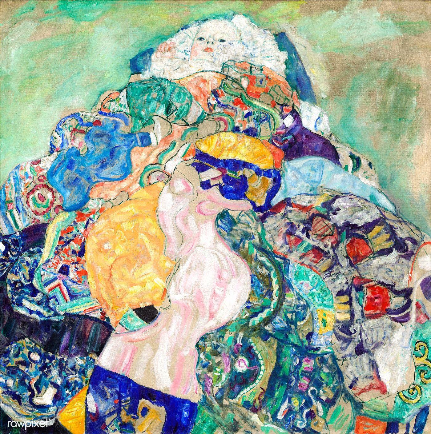 pintura Bebé - Gustav Klimt