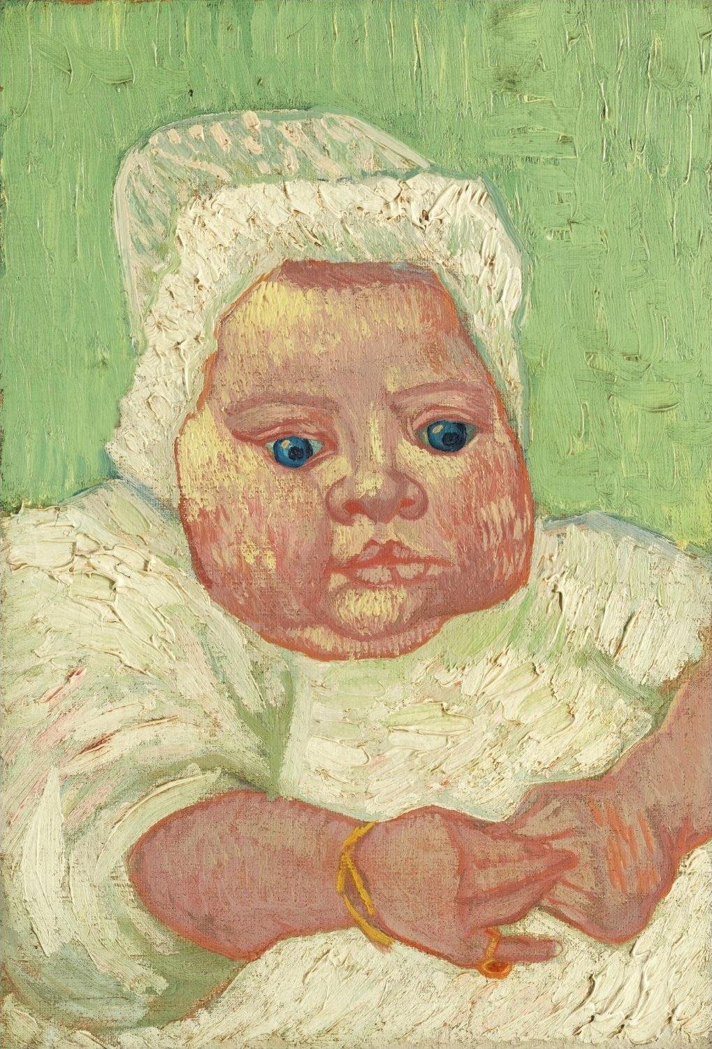 pintura Bebé Marcelle Roulin - Vincent Van Gogh