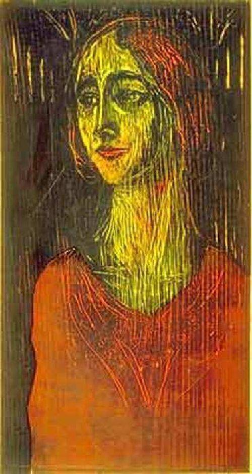 pintura Birgitte - Edvard Munch