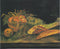 pintura Bodegón Con Cesta De Manzana, Rollos De Carne Y Pan - Vincent Van Gogh