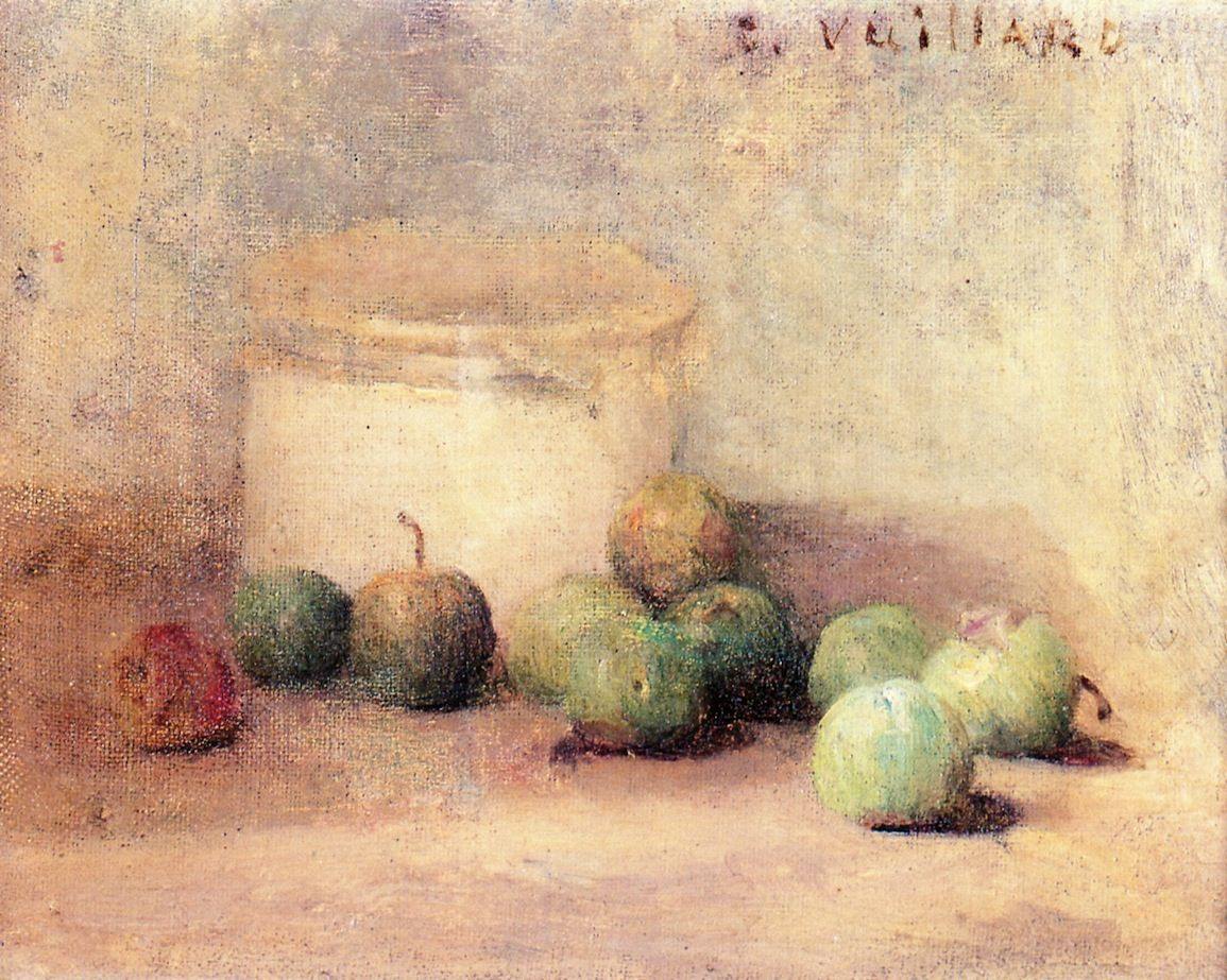 pintura Bodegón Con Ciruelas - Edouard Vuillard