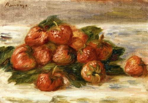 pintura Bodegón Con Fresas - Pierre-Auguste Renoir