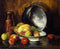 pintura Bodegón Con Fruta Y Olla De Cobre - William Merritt Chase