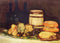 pintura Bodegón Con Frutas, Botellas, Panes - Francisco Goya