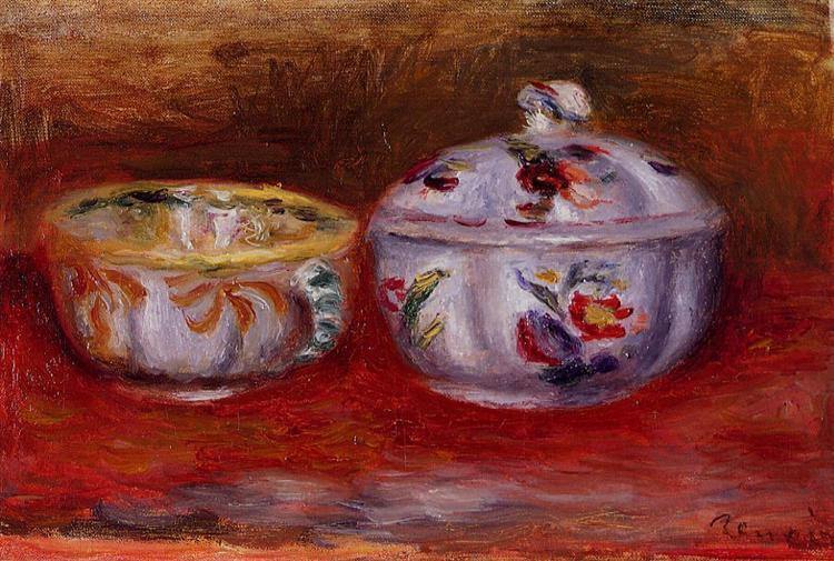 pintura Bodegón Con Frutero - Pierre-Auguste Renoir