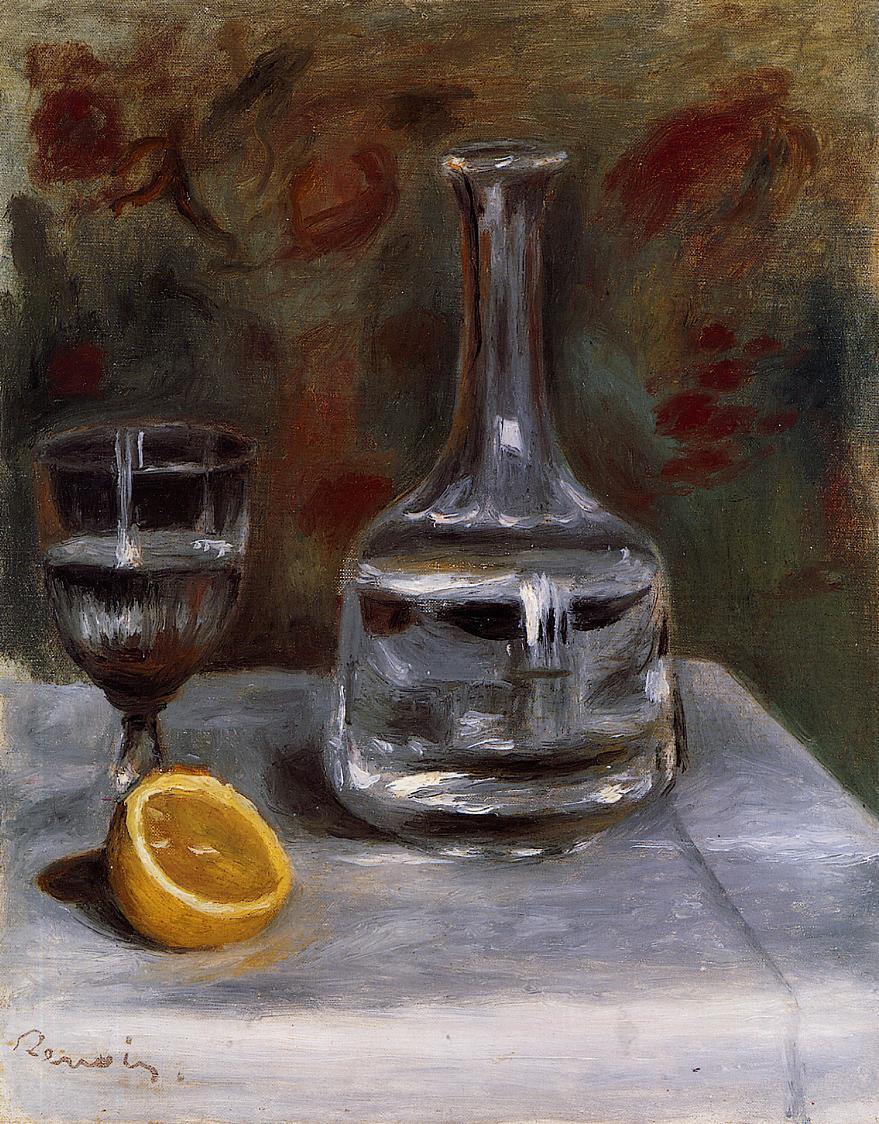 pintura Bodegón Con Jarra - Pierre-Auguste Renoir