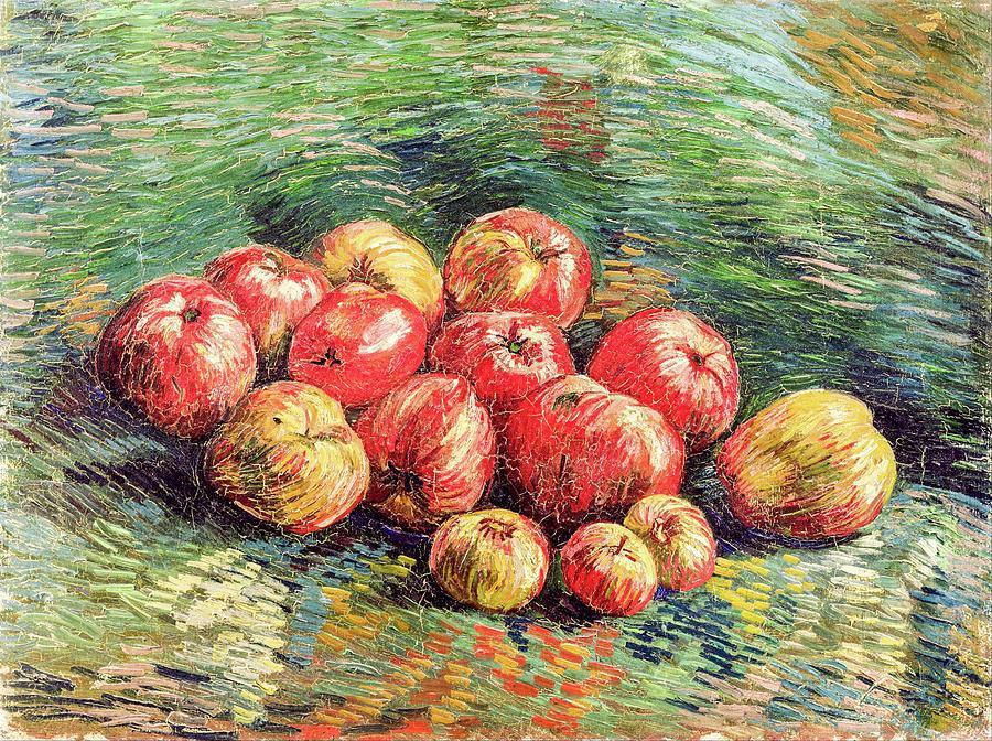 pintura Bodegón Con Manzanas - Vincent Van Gogh