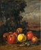 pintura Bodegón Con Manzanas - Gustave Courbet