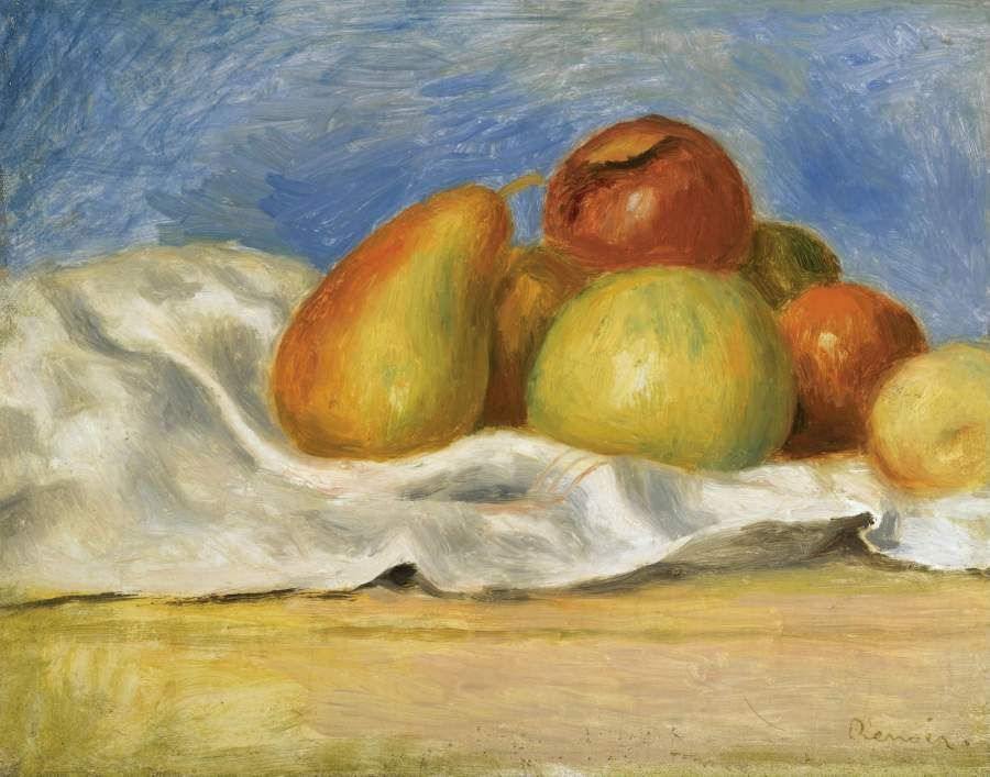 pintura Bodegón Con Manzanas Y Peras - Pierre-Auguste Renoir