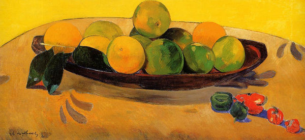 pintura Bodegón Con Naranjas Tahitianas - Paul Gauguin