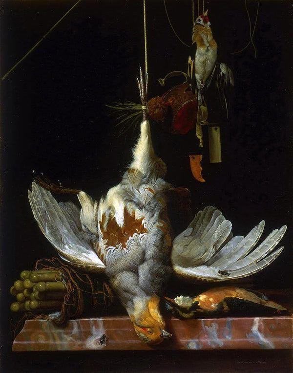 pintura Bodegón Con Pájaros - Hendrick Fromantiou