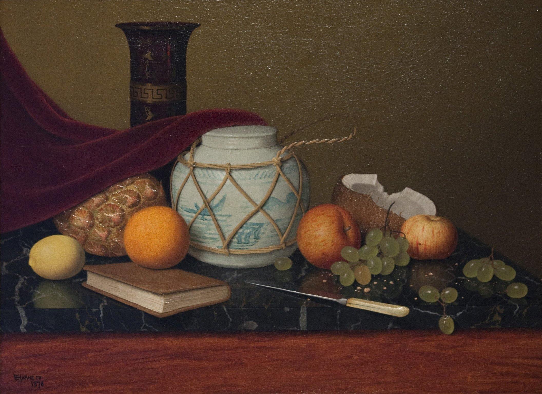 pintura Bodegón Con Tarro De Jengibre - William Harnett