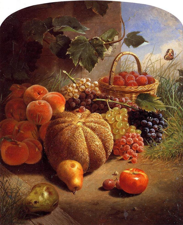 pintura Bodegón De Frutas Y Flores - William Merritt Chase