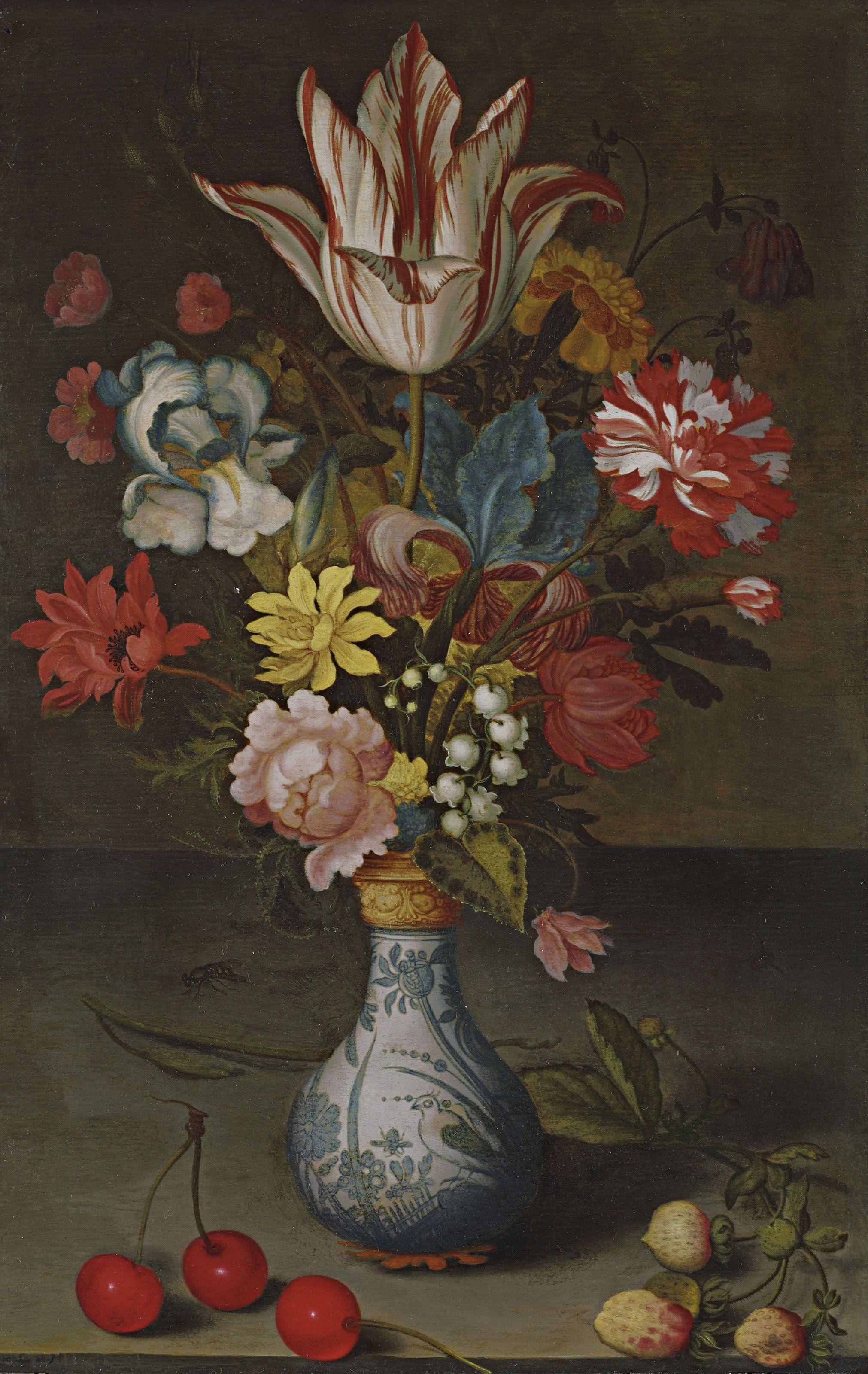 pintura Bodegón De Un Tulipán Semper Augustus - Balthasar Van Der Ast