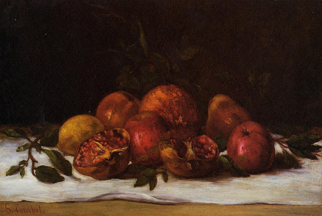 pintura Bodegón - Gustave Courbet